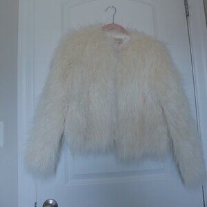 H&M Divided Faux Fur Jacket – Size 2